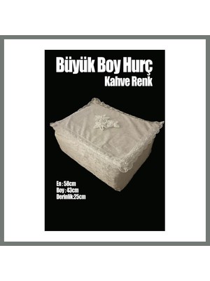 Bezos Çeyizlik Büyük Tek Hurç Çiçekli, Kadife Tek Hurç Çeyizlik Dantelli Hurç, Büyük Boy Hurç Mmbz