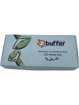 Xml Bayiciniz Tr Özel Süngerli Kutusunda Kırılmaz Çift Taraflı 2'li Cilt Yüz Masaj Aleti Jade Roller Yeşim