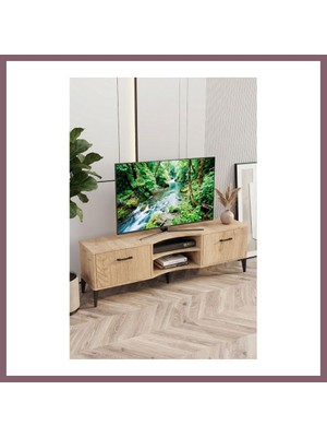 Bezos Vera Tv Sehpası Suntalam Bej 160X35 Bzss