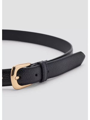 Mango Metal Tokalı Deri Görünümlü Kemer