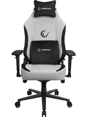 Tr KL-R72 Woof Gaming Oyuncu Koltuğu, Terletmez Kumaş, Gri/siyah, Üst Seviye