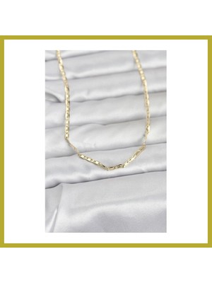 Bezos cm 14K Gold Renk Gemici Zincir Model 60 cm Kadın Kolye Bcks