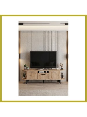 Bezos Mira Tv Sehpası Suntalam Bej 160X35 cm Bcks