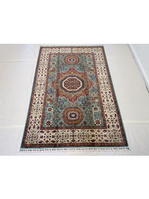 El Dokuma Afgan Halı Memlook Desenli Kök Boya 171 x 252  cm