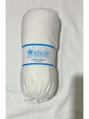 Aylis Home Beyaz  Battal Lastikli  Çarşaf