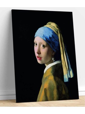 Happy Trend Ajans Kanvas Tablo Johannes Vermeer Inci Küpeli Kız Kanvas Tablo 50 x 70