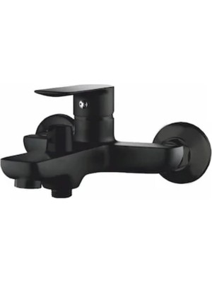 Happy Trend Modern Banyo Bataryası, 5 Yıl Garantili, Duvara Montaj (Mob Siyah)