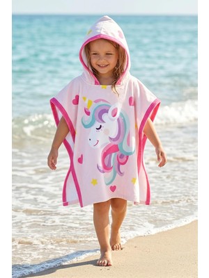 Happy Trend Çocuk Panço Plaj Havlusu Unicorn
