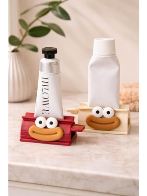 Happy Trend Figürlü Diş Macunu Sıkacağı, Pratik ve Dayanıklı Tasarım, Dekoratif Banyo Aksesuarı