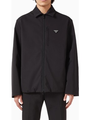 Prada Sport Siyah Metal Logolu Erkek Mont