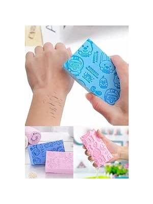 Happy Trend Çocuk Banyo Vücut Duş Süngeri Sihirli Vücut Ölü Deri Sökücü Vücut Masaj Peeling