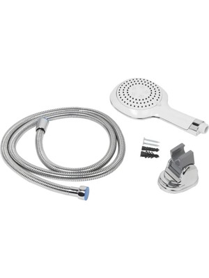 Happy Trend Masajlı Çok Fonksiyonlu Ayarlanabilir Filtreli Arıtmalı Siyah Duş Başlığı, El Duşu (Bianco Set)