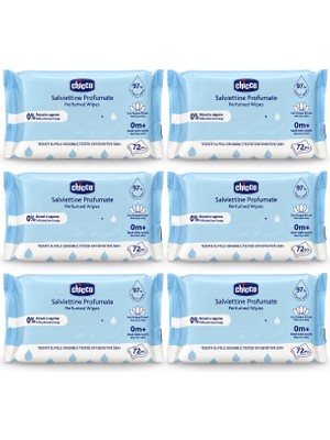 Chicco Salviettine Profumate Parfümlü Islak Mendil 6 x 72 Yaprak