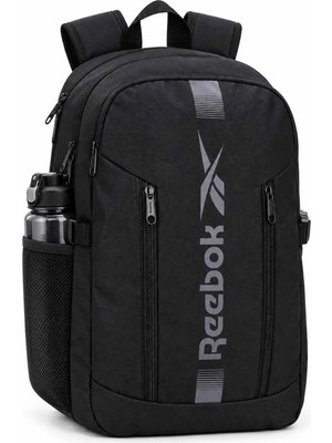 Reebok Unisex Lacivert Sırt Çantası Laptop Bölmeli Okul Çantası Günlük Kullanım Fermuarlı Backpack 44X30X14 cm