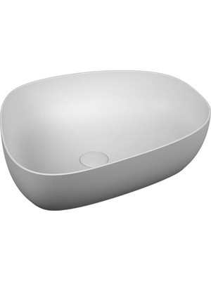 Vitra Outline Çanak Lavabo Pebble 55X43 cm Mat Beyaz 5991B401-0016