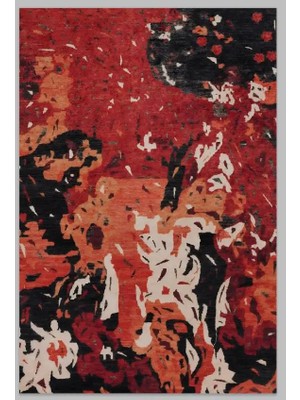 Aren Halı Pizra Modern Multi Polyester ve Pamuklu Kaydırmaz Taban Yıkanabilir Dijital Baskı Halısı