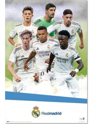 Erik Poster Sanatsal Baskı Fc Real Madrid Poster Dekorasyon Oturma Odası Veya Yatak Odası Dekorasyonu - Dekorasyon Odası - Boyut 61 x 91 - Resmi Real Madrid Merch Fan Ürünü