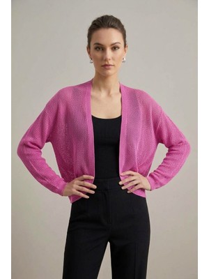 Neden Tekstil Premium Ajurlu Ince Triko Bolero Hırka