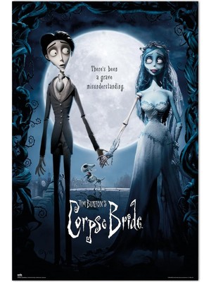 Erik Corpse Bride Poster - 91,4 cm x 61,0 cm - Rulo Halinde Gönderim - Havalı Poster - Sanat Posteri - Poster ve Baskılar - Duvar Posteri