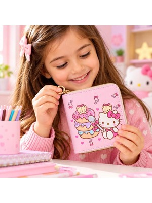 Schulzz Kawaii Hello Kitty Cinnamoroll Kız Çocuk Doğum Günü Hediyelik Kartlıklı Cüzdan