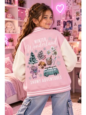 Butik Stıch Baskılı 3 Iplik/şardonlu-Oversize Kalıp Kolej&bomber Ceket
