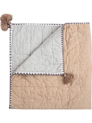 Str Store Battaniye, Yumuşak Pamuk Kapitone Çocuk Odası ve Küçük Çocuk Battaniyesi, Erkek ve Kız Çocukları Için, Bakır, 91,4 cm x 91,4 Cm, Ezra Baskı