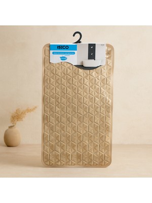 Str Store Kaymaz Banyo ve Küvet Paspası Kabartmalı Çiçek Desenli