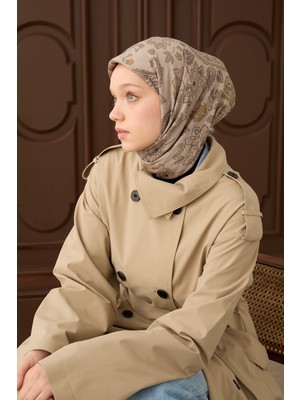 Silk Home Kadın Bej Etnik Şal Desen Velora Eşarp 161048-22