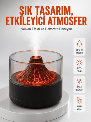 Timion Su Hazneli LED Işıklı Aromaterapi Difüzörü