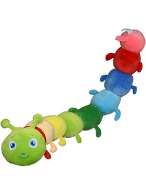 Timion Peluş Renkli Tırtıl Yastık 75CM