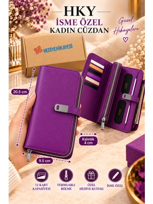 Hky Çok Kullanışlı Büyük Boy Kadın Cüzdan