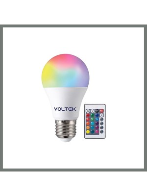 Bezos Voltek 9W Kumandalı Beyaz+Rgb LED Ampul 1 Adet Mmbz