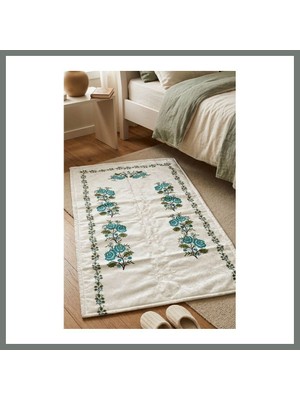 Bezos Kanaviçe Dijital Baskılı Kadife Tek Seccade 70X110CM Mmbz