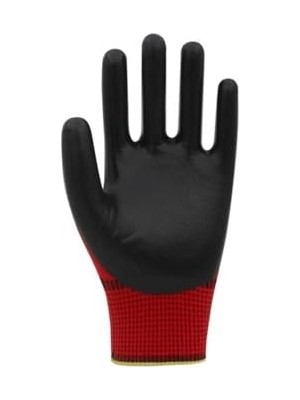 Pn3 Kırmızı Nitril Kaplı Örgü Polyester Iş Eldiveni