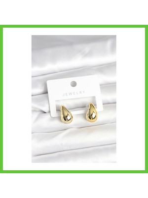 Bezos Gold Renk Damla Küpe 17 mm Dmc