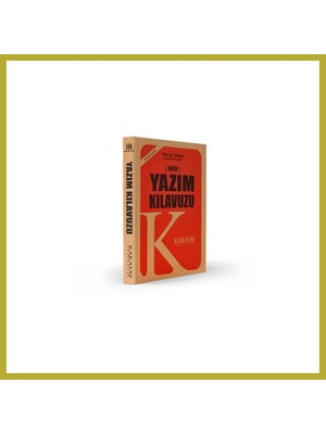 Bezos Plastik Kapak Yazım Klavuzu 1 Adet Bcks