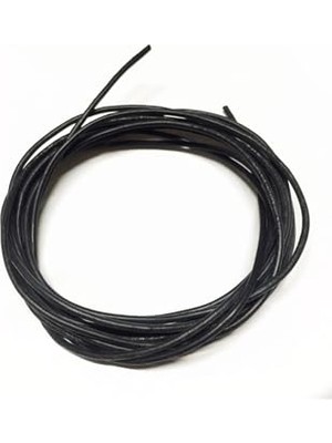 2 Metre 2 mm Siyah Gerçek Deri Takı ve Bileklik Ipi