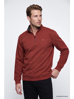 Wrangler Pamuklu Selanik Regular Fit Fermuarlı Erkek Sweatshirt W2620081810
