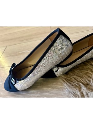 Purple Shoes Payetli Fiyonklu Babet