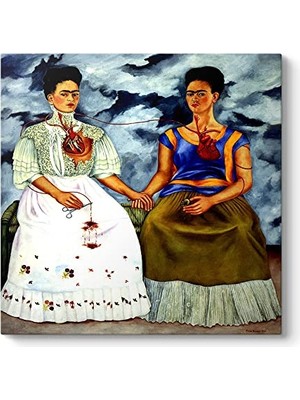 Frida Kahlo - The Two Fridas Tablosu 70 x 70