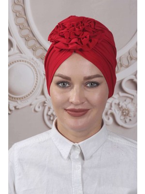 Mestore Güllü Bone  Kırmızı