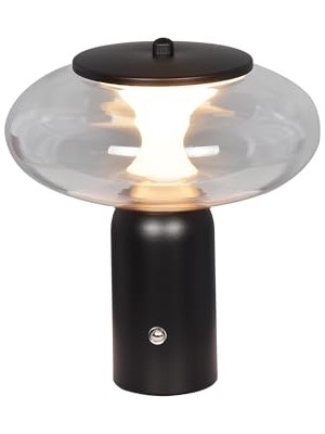 Erta 03 Siyah Şarjlı Masa Lambası 1X1.8W 3000K