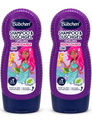 Bübchen Meereszauber Çocuk Şampuanı Duş Jeli ve Saç Kremi 3 In 1 2 x 230 ml