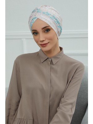 Mestore Desenli Tesettür Bone,b-9yd Desen 30
