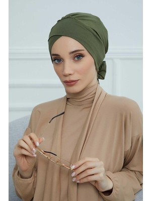 Mestore Kuşaklı Penye Bone,b-31 Haki Yeşili