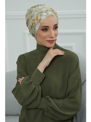 Mestore Desenli Tesettür Bone,b-9yd Desen 27