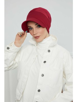 Mestore Siperlikli Penye Şapka Bone,b-73 Bordo