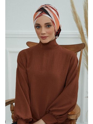 Mestore Desenli Çapraz Güllü BONE,B-26YD Desen 35