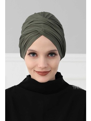 Mestore Tesettür Bone,b-9 Haki Yeşili
