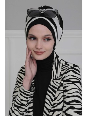 Mestore Çift Renkli Penye Bone,b-65 Siyah - Krem